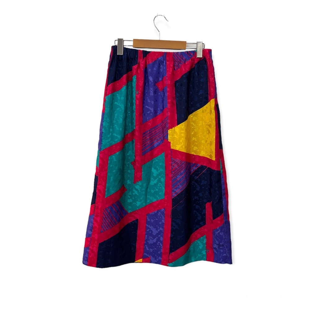 Vintage Abstract Pattern Pencil Skirt